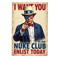 NUKE CLUB UNCLE SAM STICKER